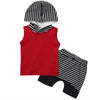 Sleeveless Runway T-shirt+Striped Pants