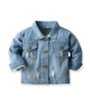 Unisex Ripped Denim Jacket