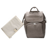 5-in-1 Grey PU Leather Diaper Bag