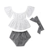Hollow Out Short Sleeve Set