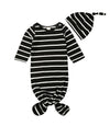 Black Newborn Muslin Swaddle Sleeping Set
