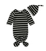 Black Newborn Muslin Swaddle Sleeping Set