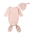 Blush Newborn Muslin Swaddle Sleeping Set