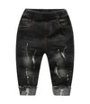 Black Denim Ripped Jeans