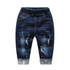 Blue Fray Denim Jeans