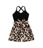 Black Patchwork Leopard Jumpsuit