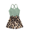 Sea Patchwork Leopard Jumpsuit